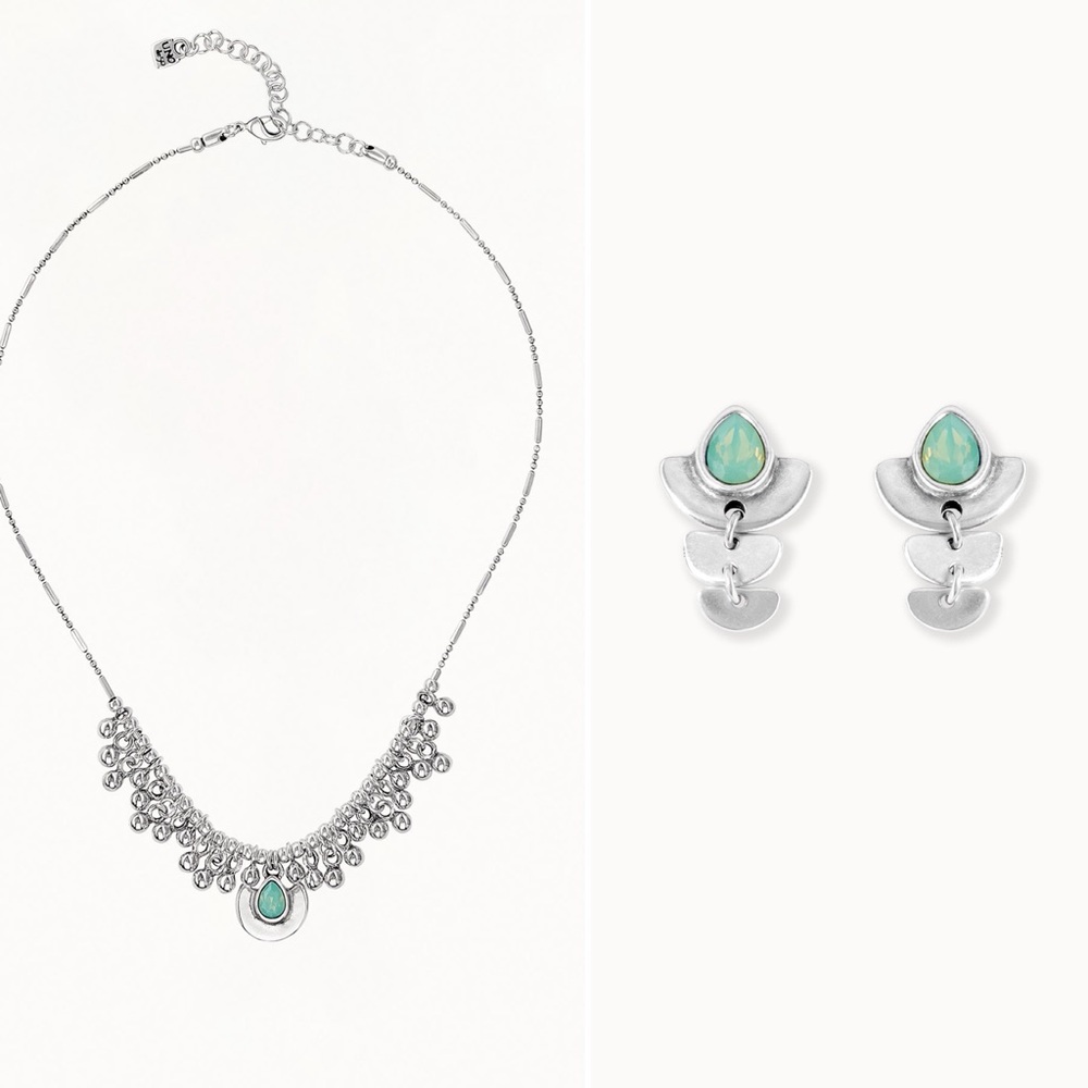 RETIRED bundle: “Mrs. Rani” Earrings and “Mrs. Rani’s Soul” Necklace EUC
